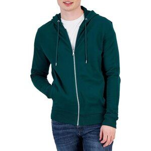INC Mens Fortune Sweatshirt Comfy Hoodie Full Zip Up 100112167 Green Size XXL